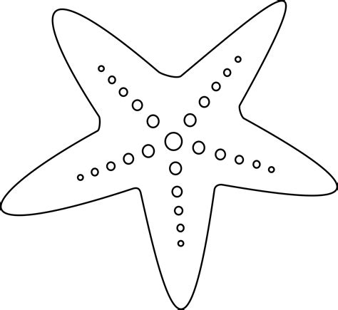 Starfish Outline Png Clip Art Library