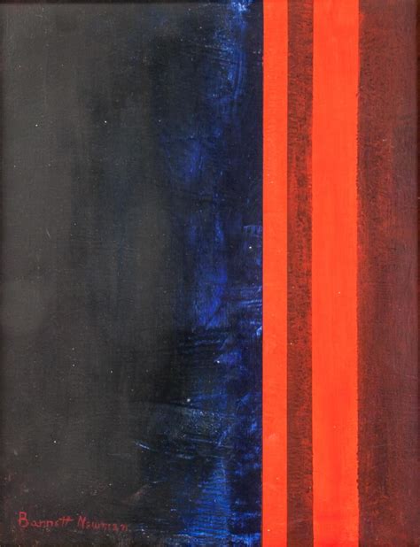 Sold Price Barnett Newman American Abstract Oil On Canvas May 4