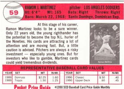 We are going to attempt to build a baseball card database that catalogs, in an easy to use online format, every baseball card and baseball card set ever made in history. 1990 SCD Baseball Card Price Guide Monthly Baseball - Gallery | The Trading Card Database