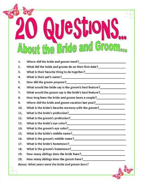 Bridal Shower Games Bubble Gum Questions Wedding Ideas Wedding Shower Games Bridal Games