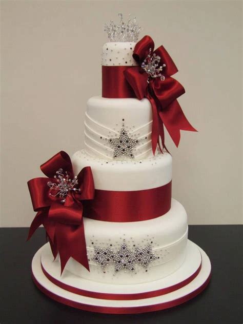 December Wedding Is Red Your Color This Is The Cake For You