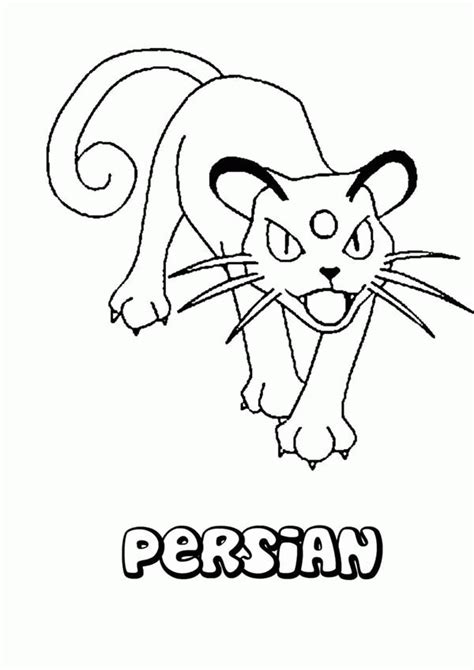 Pokémon is a series of japanese video games published by nintendo. Persain Coloring Pages - Coloring Home