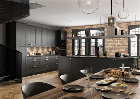 Showplaceevo is the frameless cabinetry brand from showplace cabinetry, and offers a plywood option and upgrades to. Solid Wood Aldana Graphite Painted Doors - Kitchen Warehouse