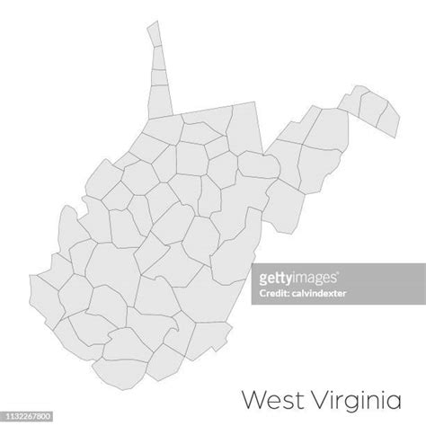 West Virginia Map With Counties Photos And Premium High Res Pictures