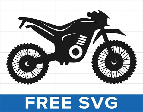 Dirt Bike Offroad Motorcycle Svg Motocross Vector