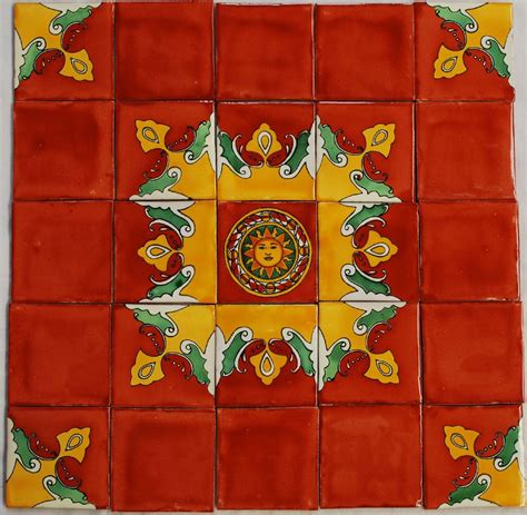 25 Mexican Talavera Tiles Ceramic Tiles Hand Made 498 Talavera