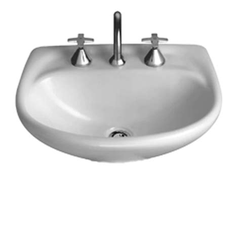 Buy Caroma Caravelle Wall Basin 1 Tap Hole Gloss White Online