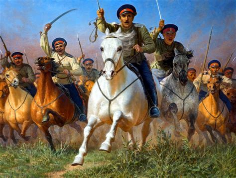 Charge Of The Don Cossacks Imperial Army Imperial Russia World War