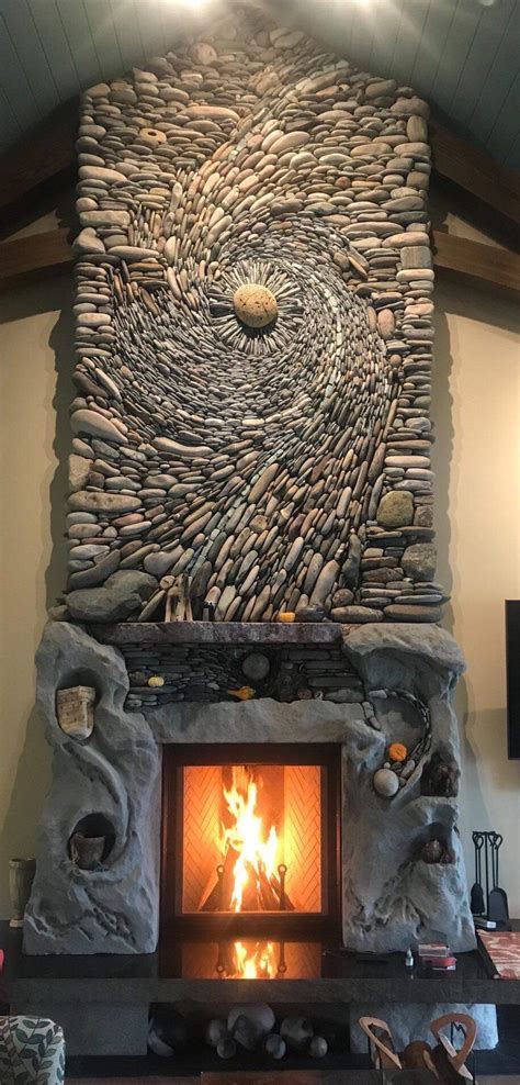 Natural stone fireplace facades remain one of the most trendy styles of design no matter where you roam. Natural Stone Fireplace. : GTAGE