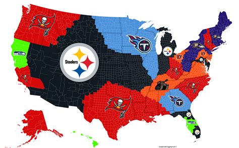 Nfl Teams By State Map World Map