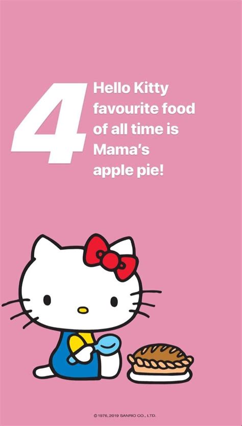 Hello Kitty Favourite Food Of All Time Is Mama S Apple Pie Sanrio Hello Kitty Vans Kitty Cafe