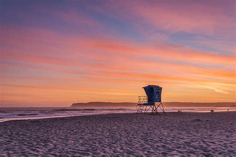 Lifeguard Tower Sunset Photograph By Scott Cunningham Fine Art America
