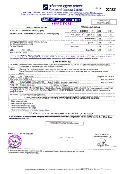 Know about some important points which would help you in the claim process. Shipping document