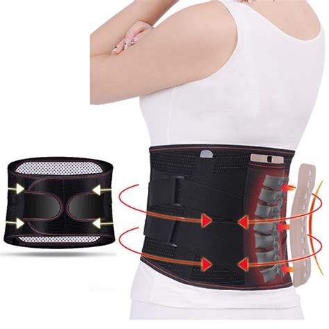 Orthopedic Tourmaline Self Heating Magnetic Steel Bone Waist Widen Belt Men Women Lumbar Support