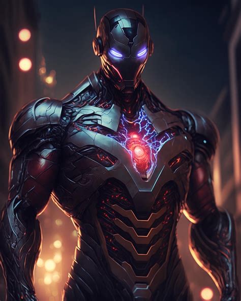 Iron Man Symbiote Armour By Nerdyaiartist On Deviantart