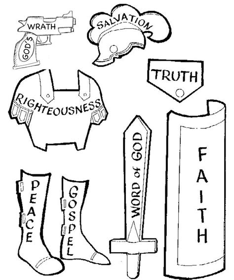armor of god coloring sheet lds - Clip Art Library