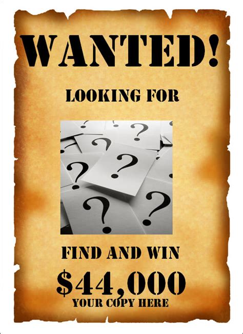 Create A Stylish Wanted Poster Template With Microsoft Word