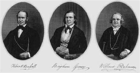 Brigham young was an american religious leader, politician, and colonizer. Heber C. Kimball, Brigham Young, Willard Richards | Lds ...