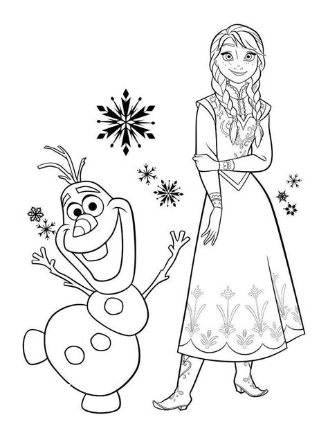 Disney Frozen Olaf Coloring Pages