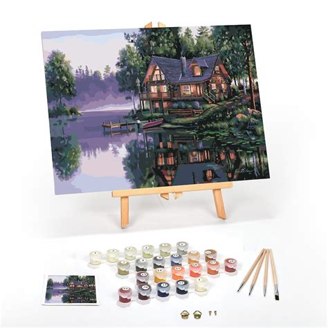 Paint By Number Kit Diy Kit Acrylic Painting Craft Kit Etsy