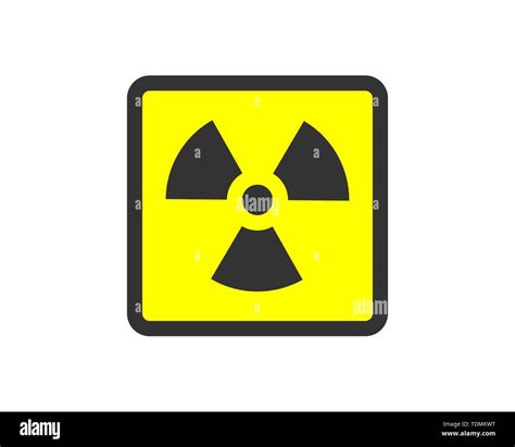 Radiation Icon Vector Warning Radioactive Sign Danger Symbol Stock