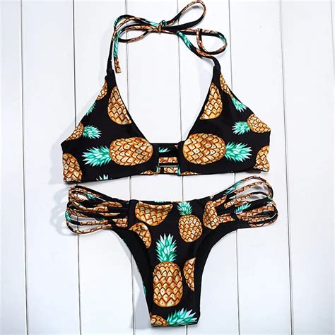 Suittop Sexy Bikini Women Summer 2018 Beach Wear Swimwear Print