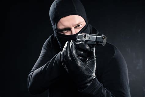 Thief Pointing Gun Armed Robber Memes Imgflip