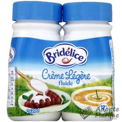 Bridélice Crème légère fluide 12 MG Les 2 bouteilles de 20CL