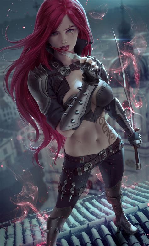 X Redhead Fantasy Warrior Girl With Sword K Iphone Hd K