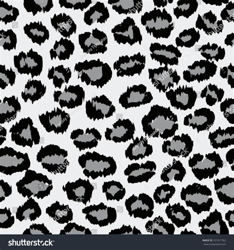 Seamless Leopard Skin Pattern Background Stock Vector