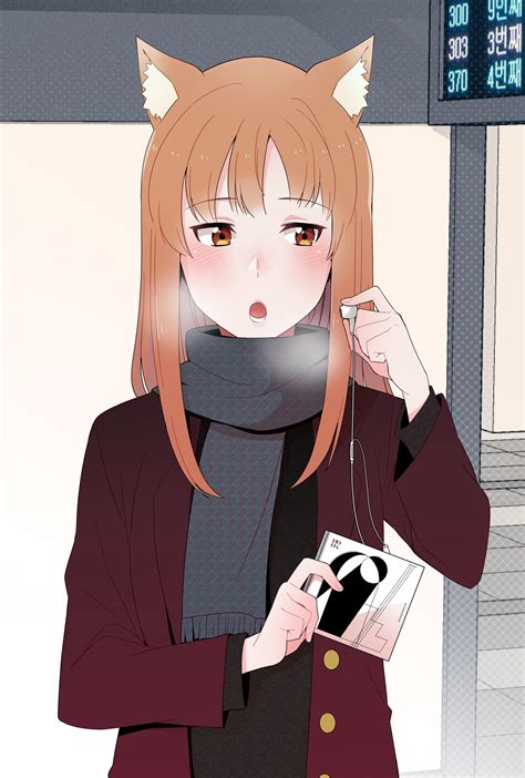 Brown Hair Anime Girl In Winter Anime Wallpaper Hd