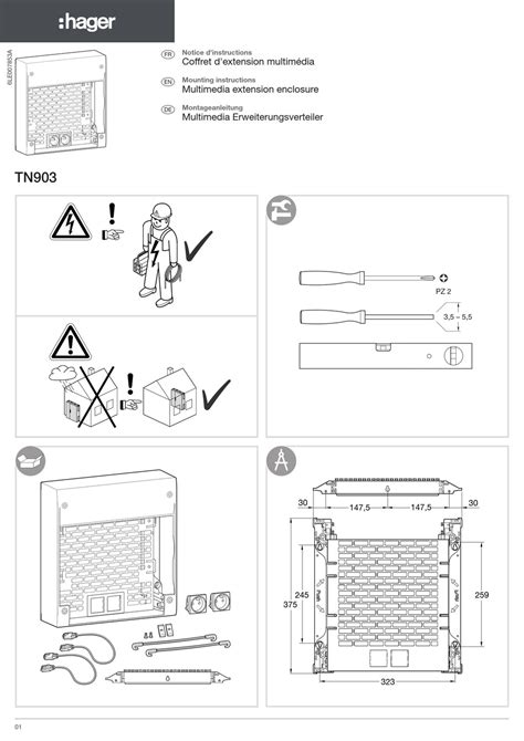 Hager Tn Mounting Instructions Pdf Download Manualslib