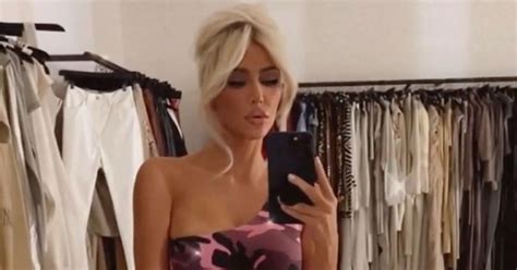 Kim Kardashian Channels Barbie In Clinging Pink Dress As She Regrets Get A Job Row Mirror Online