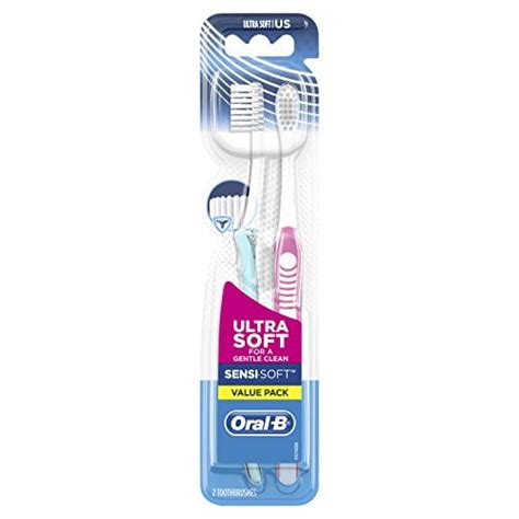 Oral B Sensi Soft Toothbrushes Ultra Soft 2 Count 2 Pack Walmart