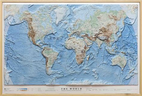 Raised Relief Map Of The World Maps Pinterest