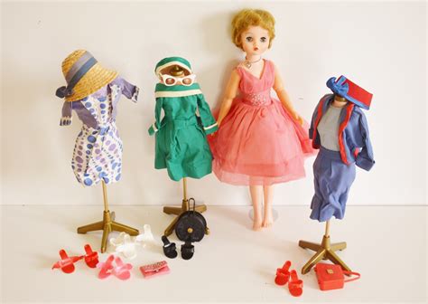 Vintage Candy Fashion Doll With Original Outfits And Dress Forms Ebth