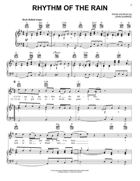 Dan Fogelberg Rhythm Of The Rain Sheet Music Pdf Notes Chords Pop