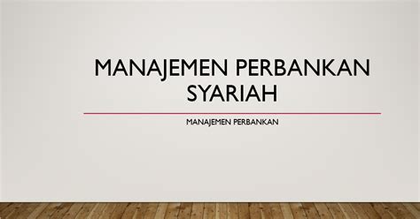 Gedung Ge Makalah Manajemen Perbankan Syariah