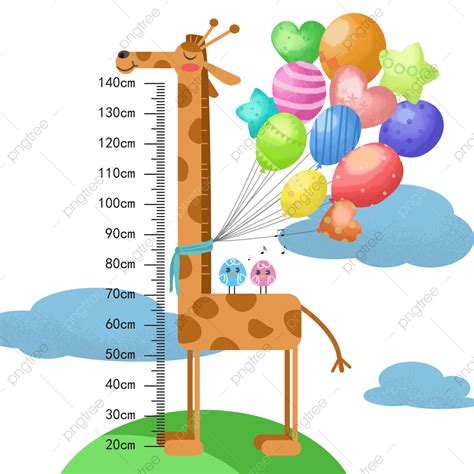 Height Ruler Png Transparent Hand Drawn Simple And Lovely Giraffe