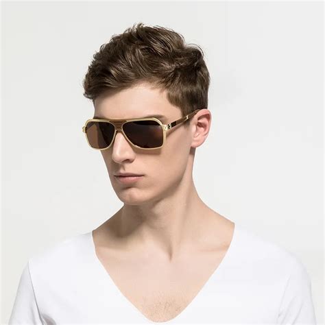 New Fashion Classic Sunglasses Men Luxury Brand Quality Sun Glasses Aluminum Alloy Frame Over