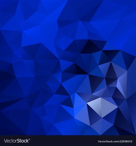 Abstract Polygonal Square Background Royal Blue Vector Image