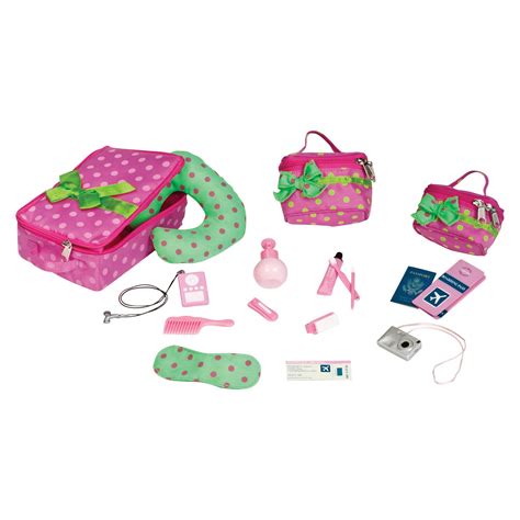 Our Generation Travel Luggage And Accessory Set American Girl Doll Accessories Doll