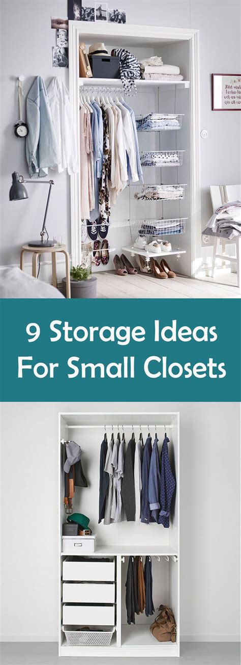 Youud 65 inches wardrobe storage closet portable closet shelves, colored rod closet storage organizer, quick and easy to assemble, extra strong and durable. 9 Storage Solutions For Small Closets | INTERIOR DESIGN ...