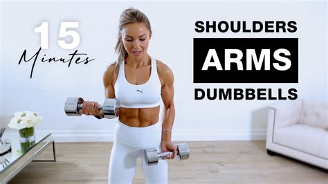 Min Arms And Shoulders Workout With Dumbbells Weightblink