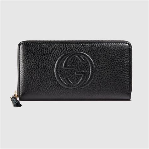Soho Leather Zip Around Wallet Gucci Womens Zip Around 308004a7m0g1000