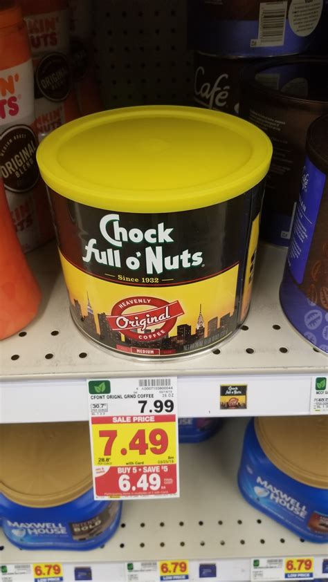 Chock full o' nuts printable coupon. Chock Full O Nuts just $5.49 - Kroger Couponing