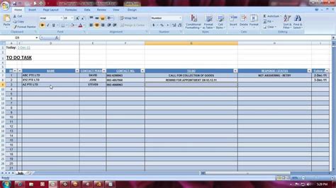 Excel Templates To Do Task Manager Youtube