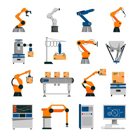 Automation Icons Set 479240 Vector Art At Vecteezy