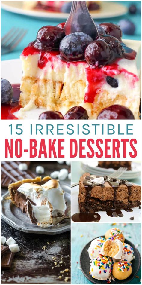 15 Irresistible No Bake Dessert Recipes Glue Sticks And Gumdrops