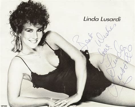 Collectables Linda Lusardi Photo Signed In Person Actress And Model